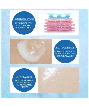 BIOAQUA Crystal Clear Moisturizing Cream Skin Smooth Hydrated Whole Face Active Water Gentle Moisture Oil Controls Hualuronic Acid 38g - Buy Online on GoSupps.com
