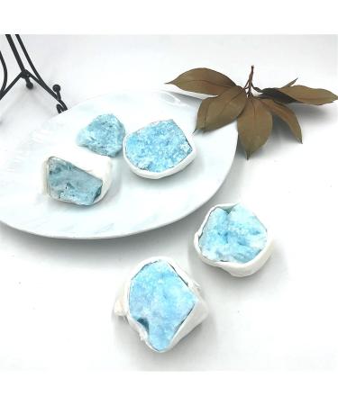 Natural Crystal Rough 1pc Random Raw Pink Aragonite Crystal Rock Specimen Stone Home Room Decoration Ornaments Rough Gift (Color : Blue Size : 30-50g) 30-50g Blue - Buy Online on GoSupps.com