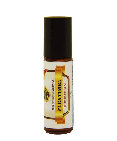Premium Fragrance Oil for Men Pure Parfum 7ml Amber Glass with Black Cap Roll-on Bottle (Pura Terra)