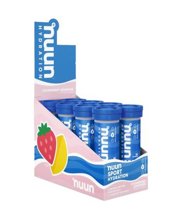 Nuun Active Hydration Tablets: Strawberry Lemonade Box of 8 Tubes