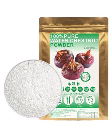 100% Natural Pure Water Chestnut Powder 100g/3.52oz poudre de ch taigne pour la boulangerie et les boissons | sans conservateurs Gourmet ingr dients d'inspiration de chef