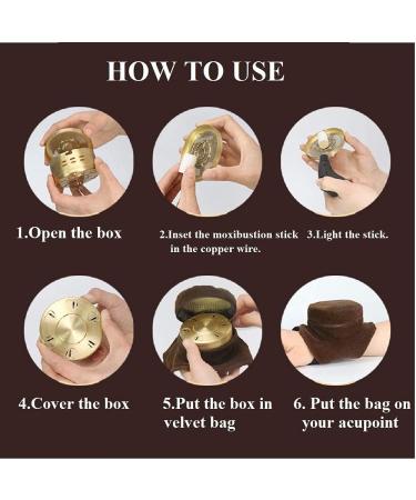 Pure Moxibustion Set - 10 Year Purity, 60:1 Ratio, 54 Rolls Sticks, Portable Smokeless Mugwort Moxa Box, Acupoint Map - 57 Piece Set - Buy Online on GoSupps.com
