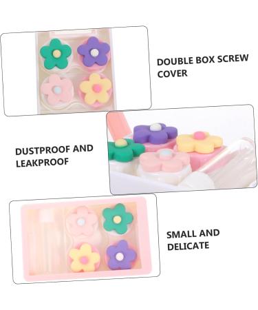 Gleavi 2er Box Invisible Pink Contact Lens Container | Portable Organizer for Lenses & Care Box - Buy Online on GoSupps.com