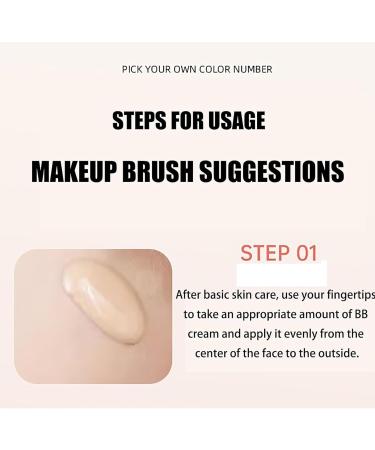 VC Flawless BB Cream Multi-Effect Peptide Moisturizing Liquid Foundation VC Water Light Flawless Skincare BB Cream Skin Care Makeup (Color : Nature-2) - Buy Online on GoSupps.com