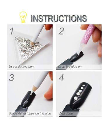 SILPECWEE 1200Pcs Gold Nail Art Studs Set with Tweezers and Picker Pencil - Manicure Decoration Kit with Feather, Shell, and Crystals - Buy Online on GoSupps.com