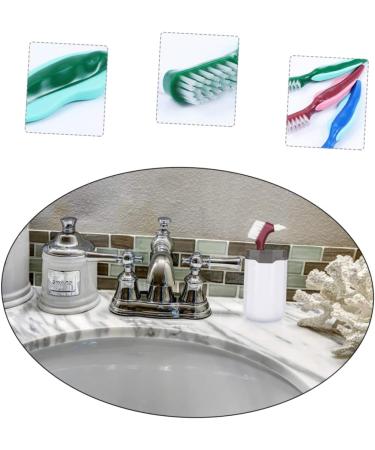 Shop Tovinanna 3-Piece Double-Headed Toothbrush for Prosthesis Care | Effective Cleaner for False Teeth - Buy Online on GoSupps.com