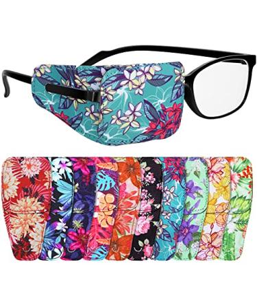 10 Pcs Eye Patches for Adults Cute Fabric Eyepatch Eye Patch for Glasses Eyeglasses Left or Right Eyes, 10 Mixed Styles Flower Style - Buy Online on GoSupps.com
