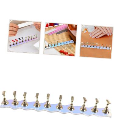 Healeved 1 Set Nail Holder for Painting Nails Nail Holder for Press on Nails Octopus Clip Black Fingernail Nail Art Stand Nail Holder Tips Nail Tip Display Holder Fake Fairy Bracket Metal - Buy Online on GoSupps.com