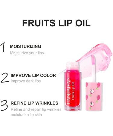  Beliky Girl Fruity lip oil in a plumping moisturizing glass jelly - Sexy makeup - Tinted lip care - Moisturizing - Transparent - Pretty lip gloss - Dead skin removal - Balm - Buy Online on GoSupps.com