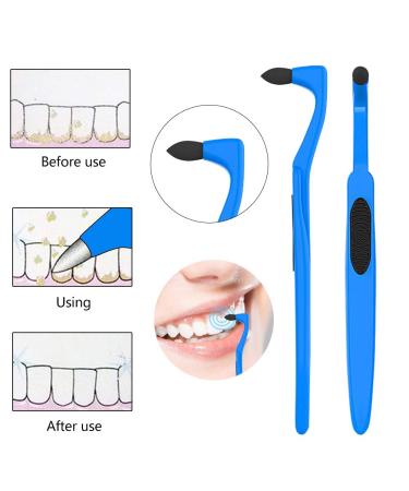 4 Pack Tooth Stain Remover for Fighting Tartar Teeth Stains Teeth Polishing,Blue