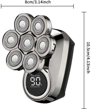 Balder Boss 6-in-1 Electric Shaver for Bald Men | Stainless Steel Hair Trimmer with LED & USB Charging - Buy Online on GoSupps.com