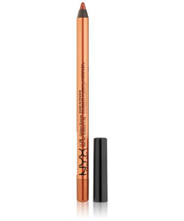 NYX PROFESSIONAL MAKEUP Slide On Pencil Waterproof Eyeliner Pencil - Golden Bronze Golden Bronze 1 Count (Pack of 1)