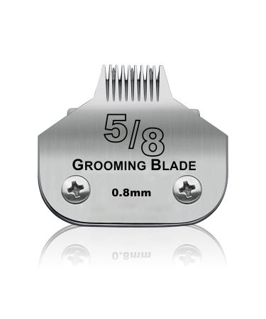 BestBomg removable blades for dog care with 5/8 wide toe area compatible with the jerks of the Heiniger/Moser Max45/Andis/Oster A5 cutting length 1/32 inch 5/8n