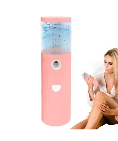 Mist Sprayer - Portable Nanoes Facial Mister Nanoes Mister for Eyelash Extensions Handy Mister USB Rechargeable for Face Hydrating Daily Makeup L20-pink