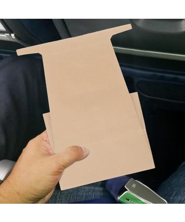 10pcs Kraft Paper Disposable Vomit Bags for Travel & Outdoors - Emesis Bag for Car & Morning Sickness - Buy Online on GoSupps.com