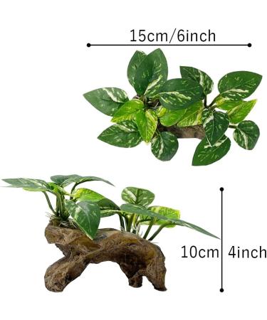 Buy Smoothedo-Pets Aquarium Decorations - Betta Silk Blade Pad Artificial Driftwood & Shell Accessories for Goldfish | International Shipping Available - Buy Online on GoSupps.com