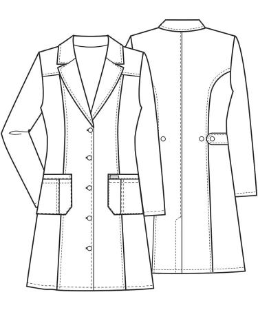 Cherokee Professionals Women Scrubs Lab Coats 36 2319 Large White - Buy Online on GoSupps.com