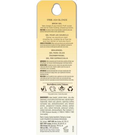 Burt's Bees Brow Gel 98.9% Natural Origin Ash Blonde Beige - Buy Online on GoSupps.com