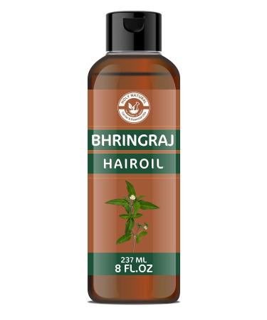 Bhringraj Hair Oil (8 Fl Oz / 237 Ml)  Goodness of nature I Enrich with Amalaki  Gotukola  Castor  Hibiscus  Rosemary & Coconut Oil I Improve Scalp condition I Hair Nourishment