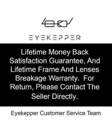 Eyekepper Memory Titanium Bridge Computer Glasses +1.50 Amber Tinted Lenses - Buy Online on GoSupps.com