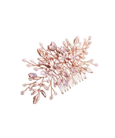 Beaupretty Pearl Hair Clip Rhinestone Hair Clip Pearl Hair Barrettes Bridal Headpiece Barrettes Pins Wedding Hair Pins Decor Comb Tiara Pearl Headdress Comb Decorate The Flowers Bridesmaid