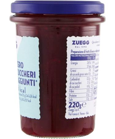 Italian Gourmet E.R. Zuegg Zero Zuccheri Sugar Free Wild Fruit Jams 220g + Gourmet Italian Polpa 6 Count - Buy Online on GoSupps.com