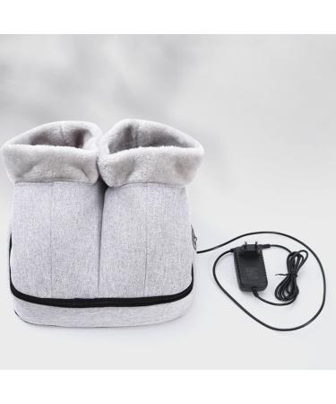 RAFCAR Massage device for heated feet 2-in-1 massager for warm feet plantarning tart massager non-slip pain relief warmer in winter (color: white) White