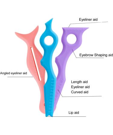 3pcs Silicone Stencil Eyebrow Shaping Stencils Aid Tool for Makeup Beginners - Buy Online on GoSupps.com