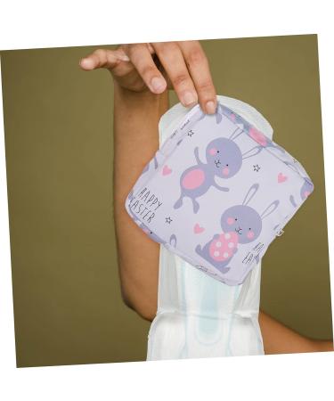 4pcs Menstrual Pad Storage Bag Set | Zip Lock Organizer Pouch for Women | Cotton Portable Travel Case | Pad Holder with Zipper - Buy Online on GoSupps.com