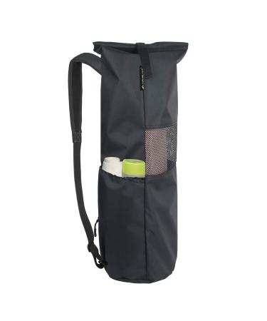 Explore Land Oxford Yoga Mat Storage Bag with Breathable Window and Large Pocket for Up to 1/2 1/4 Inches Extra-Thick Yoga Mat Black Fits 1/2