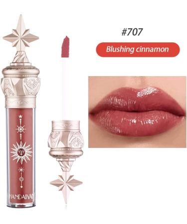 Tinted Lip Balm - Mirror Gloss Lip Stain, Plumper Gloss, Moisturizing Nude Liquid Lipstick (Blushing Cinnamon 707) - Buy Online on GoSupps.com