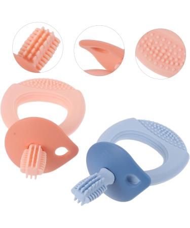 Beavorty Silicone Toothbrush Set for Infants - 2 Molar Chewing Toys & Teeth Cleaning Tools - Buy Online on GoSupps.com