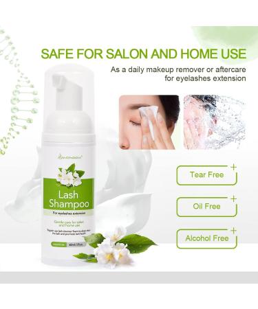 Eyelash Shampoo for Extensions | 60ml Foaming Cleaner for Salon & Home Use - Jasmine Scented - Buy Online on GoSupps.com