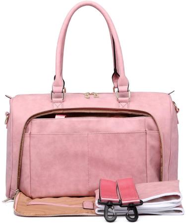 Miss Lulu 4pcs Baby Diaper Bag Set - Waterproof & Insulated Hospital Wrap (Pink) | International Shipping Available - Buy Online on GoSupps.com