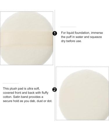 Ultraich Velor Powder Quack - 3 Pieces 6.4 cm Round Fluffy Tumbling Applicator for Loose Face & Baby Powder | Washable Makeup Tool - Buy Online on GoSupps.com