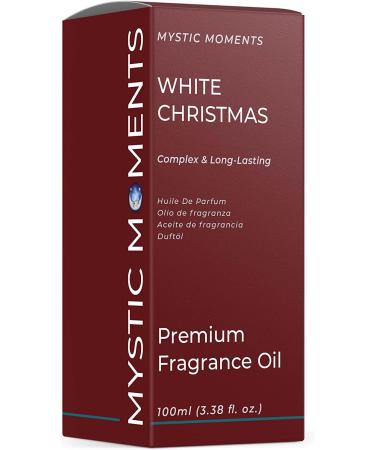 Mystic Moments White Christmas Fragrance Oil - 100ml | For Soaps, Candles, Bath Bombs, Oil Burners & Diffusers | Skin & Hair Care | Pack of 1 - Buy Online on GoSupps.com