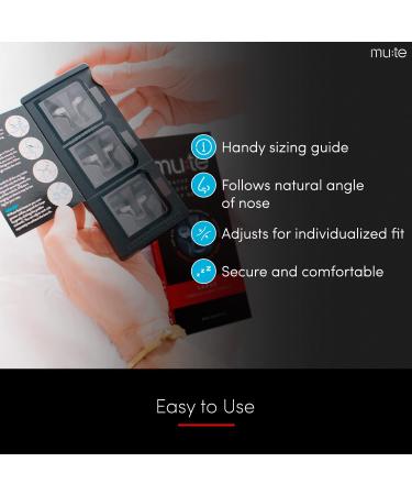 Rhinomed Mute Nasal Dilator for Snore Reduction - Large Size 3-Pk - Anti-Snoring Solution - Improved Airflow for Better Sleep - Buy Online on GoSupps.com