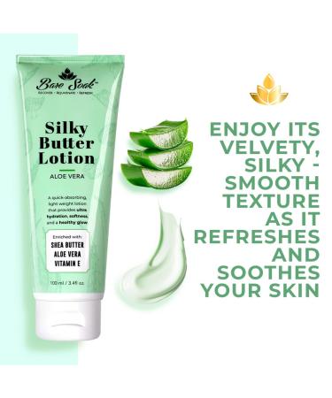 Bare Soak Silky Butter Lotion for Hands and Feet - Pack of 3 - Aloe Vera - Buy Online on GoSupps.com