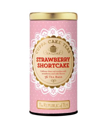 The Republic of Tea - Strawberry Shortcake Cuppa Cake Herbal Tea 36 Tea Bags - Buy Online on GoSupps.com