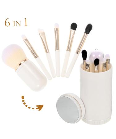 Buy Makeup Brush Set for Women - Portable Nanofiber Cosmetic Brushes - Ideal for Travel & Face Makeup - 10.6x5cm White - Buy Online on GoSupps.com