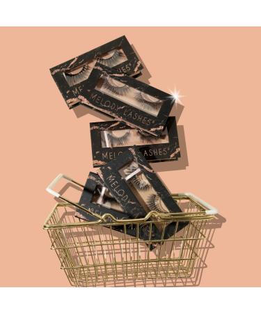 Melody Lashes: Vegan 3D Artificial Eyelashes for a Flawless Insta-Doll Look | Ultra Fluffy & Light Wispy Chic - Buy Online on GoSupps.com