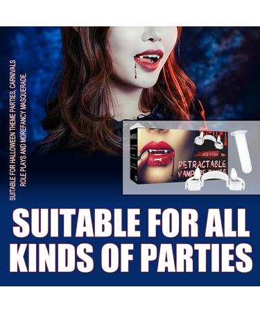 ciopswslk Halloween Teeth Theme Party DIY Cosplay Front Simulation Tooth Boys Decoration Mouth Brace Atmosphere Night Costume - Buy Online on GoSupps.com