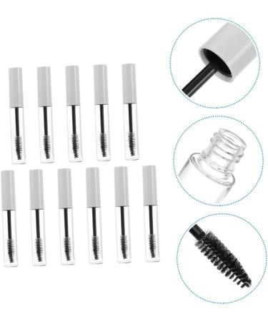 SOESFOUFU 11pcs Eyelash Tube Clear Eyelash Wand Tube Tubes Vials Mascara Bottle Mascara Tube White Plastic - Buy Online on GoSupps.com