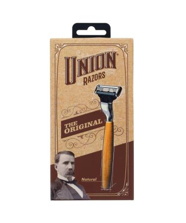Union Razors RZ1 Wooden Razor - Premium Eco-Friendly Shaving Tool for Sustainable Grooming | Free International Shipping - Buy Online on GoSupps.com