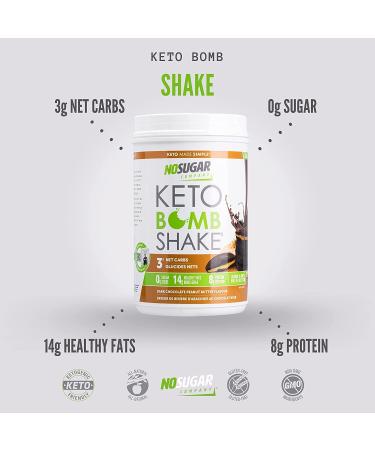 No Sugar Company Keto Protein Shake Peanut Butter Chocolate Low Carb Rich and Decadent Zero Sugar Curbs Appetite Helps Achieve Weight Goals Rich in MCT non-GMO All Natural (Pack of 1 (600g)) 600 g (Pack of 1) - Buy Online on GoSupps.com