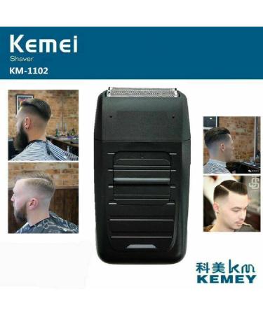 Men's Electric Black Razor Shaver - Twin Blade Beard Trimmer for Face Care Accessories | International Shipping - Buy Online on GoSupps.com