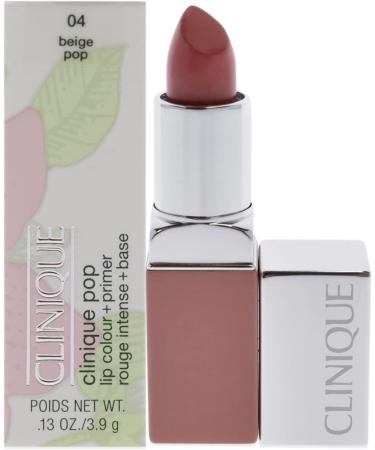 Clinique Pop Lip Colour + Primer No. 04 Beige Pop 0.13 oz - Long-lasting Lipstick with Primer for Vibrant Lips - Buy Online on GoSupps.com