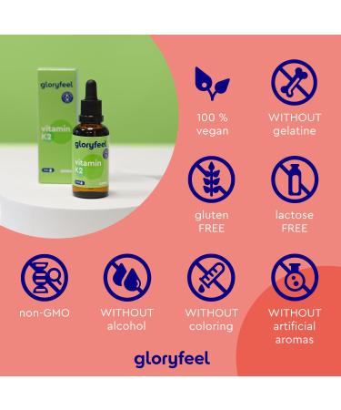 Vitamin K2 MK-7 200 g - 2550 Drops (75ml) - Highest All-Trans Content 99 7+% (VitaMK7 by Gnosis) Naturally Fermented - Laboratory Tested Without additives Produced in Germany - Buy Online on GoSupps.com