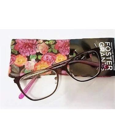 Foster Grant Reyna Women Reading Glasses W/Case +3.00