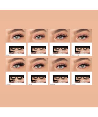 Ultra Fluffy Vegan Eyelashes - Premium Quality Soft Cotton Band 15x Reusable for All Eye Shapes - Dreamy Eye Look (Keeping It Hot - Buy Online on GoSupps.com